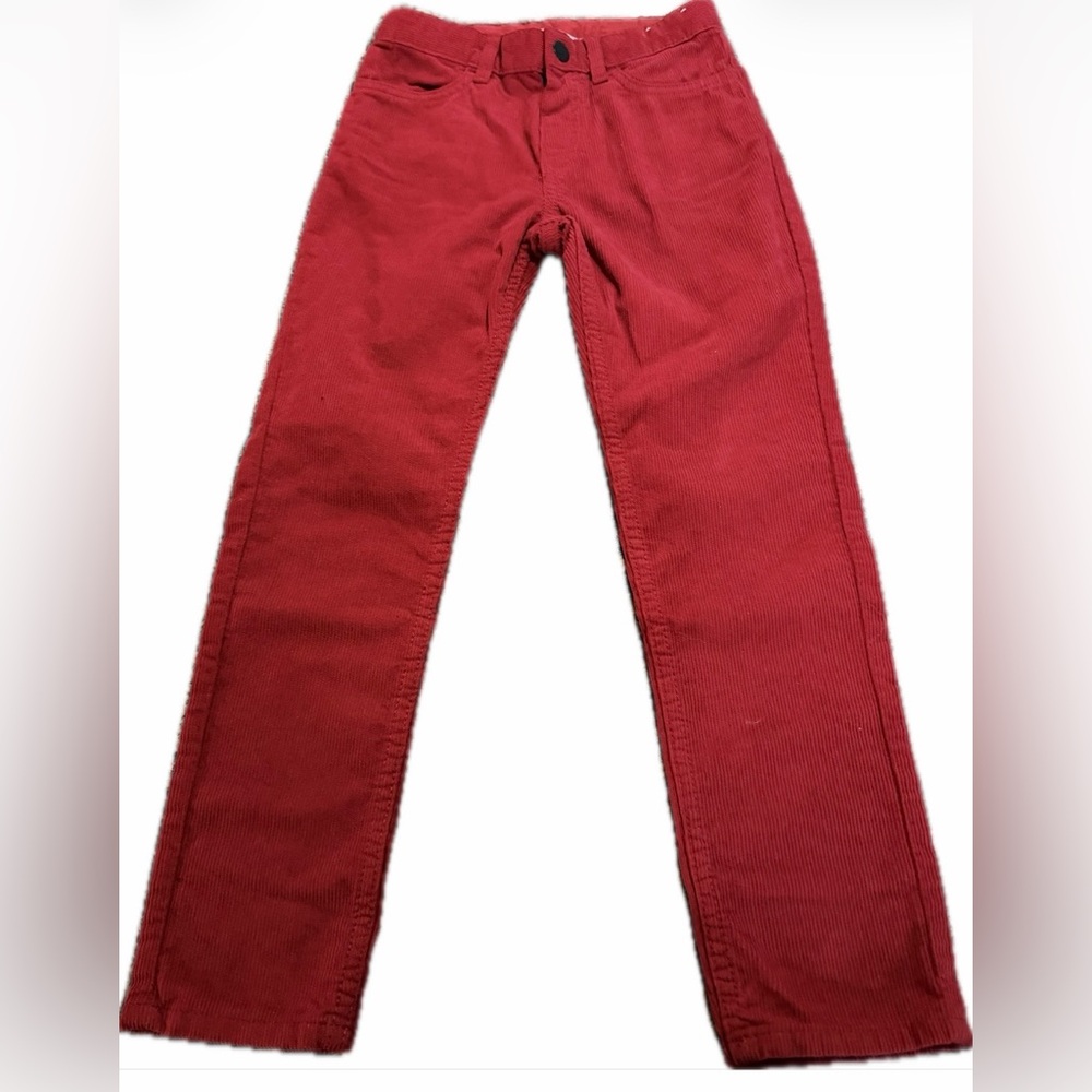 H&M Bright Red Corduroy Slim-Fit Pants. Very gently used.